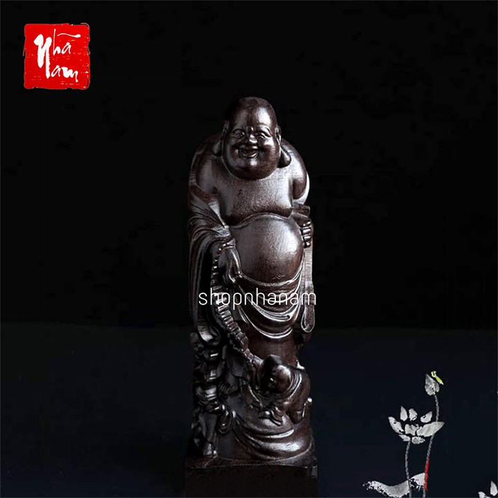 Tượng gỗ mini đài sen Đế sen kê tượng phật bằng gỗ