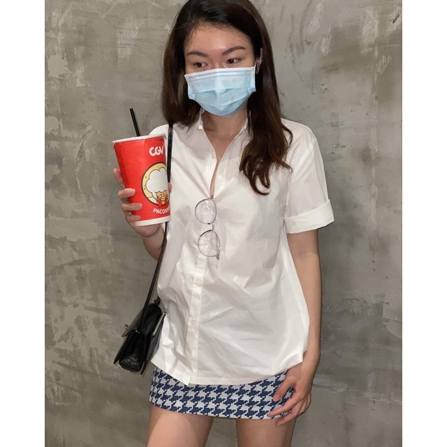 Áo sơ mi cộc tay nữ chất liệu cotton thoáng mát nhiều màu - Unleashedvn Premium Cotton Short Sleeves Shirt