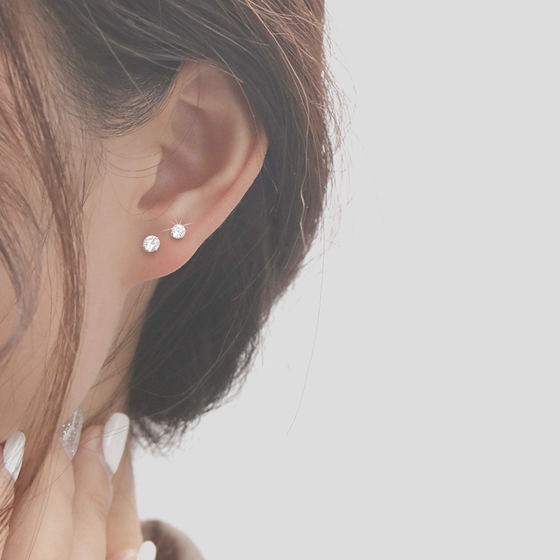 Khuyên Tai Nữ Khuyên Tai Bông Tai 1 Cặp Bông Tai Xoắn Ốc Bằng Thép Titan Đính Đá Zircon Thời Trang Cho Nữ