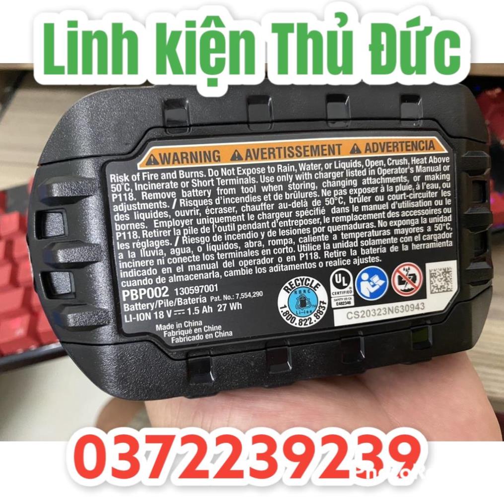 Lktd BN. Pin Ryobi ONE + HP 18V 1.5Ah PBP002 và P189