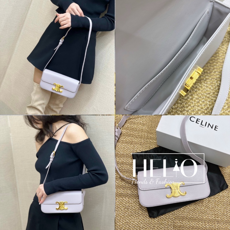 Túi Celine kẹp nách bản mới siêu hot _ Tím nhẹ _ HE265
