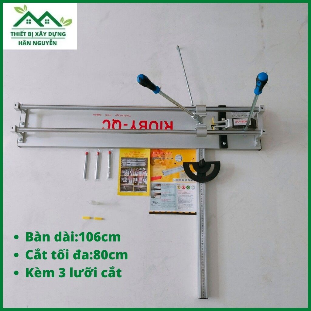 Bàn cắt gạch Ryobi QC 800,bàn dài 106cm dùng cắt gạch 80cm,máy cắt gạch đẩy tay