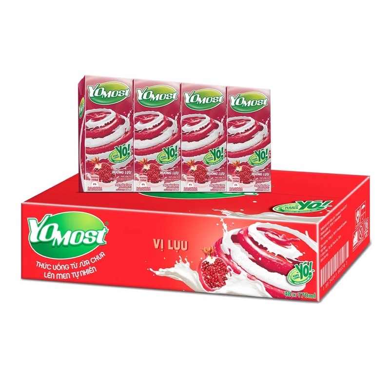 SỮA CHUA UỐNG YOMOST LỰU 170ml