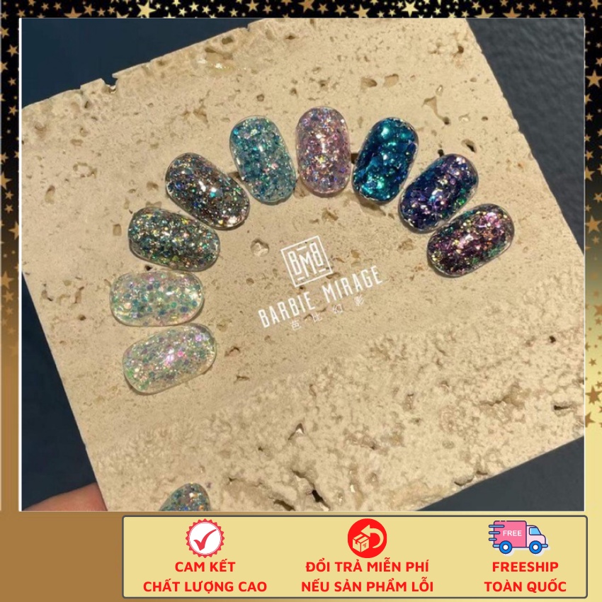 Gel nhũ Barbie Mirage set 9 màu⚡ HÀNG LOẠI 1 ⚡ Gel nhũ đắp móng cực đẹp sang trọng quý phái cho các nàng full set