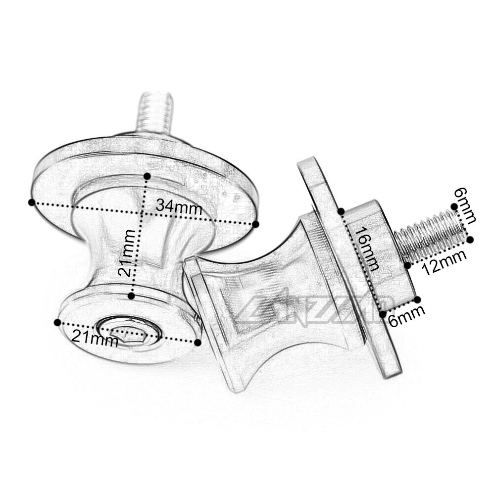 Ốc Vít M6 Bằng Nhôm Cho Xe Mô Tô Yamaha Yzf R3 R25 R6 R1 2013-2019