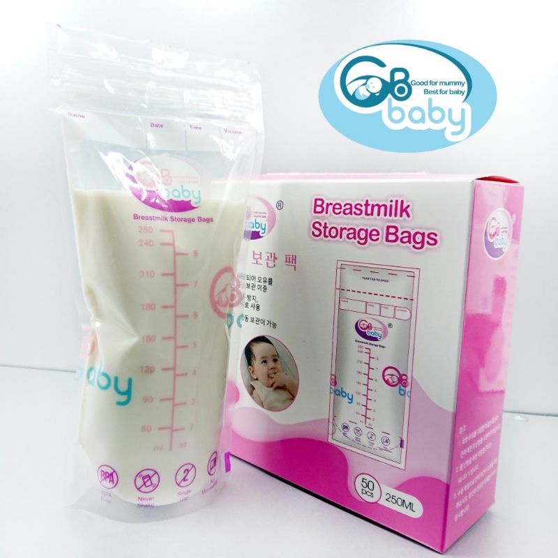 Hộp 50 túi trữ sữa gb baby 250ml