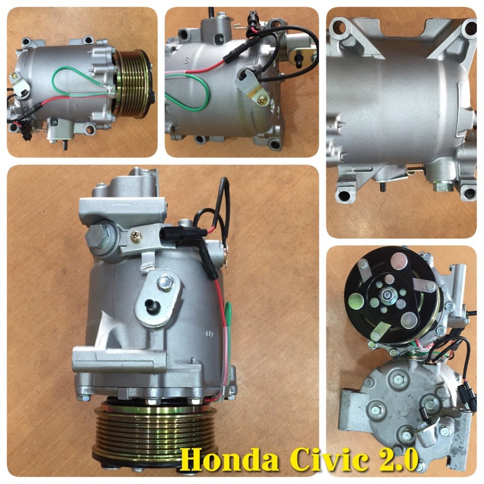 Block ( Máy nén ) lạnh xe Honda Civic 2.0/ CRV 2.4 Buly 106mm/7pk/12v đời 2007 trở lên