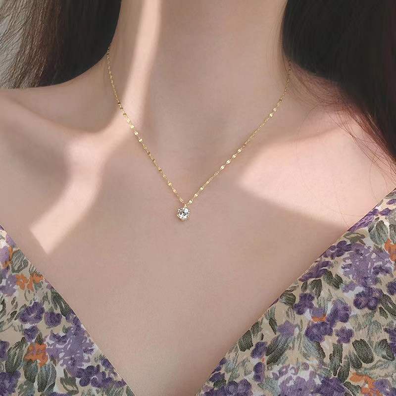 🌸Vòng cổ Đeo Cổ Thời Trang Đính Kim Cương Giả Đẹp Mắt Cho Nữ
