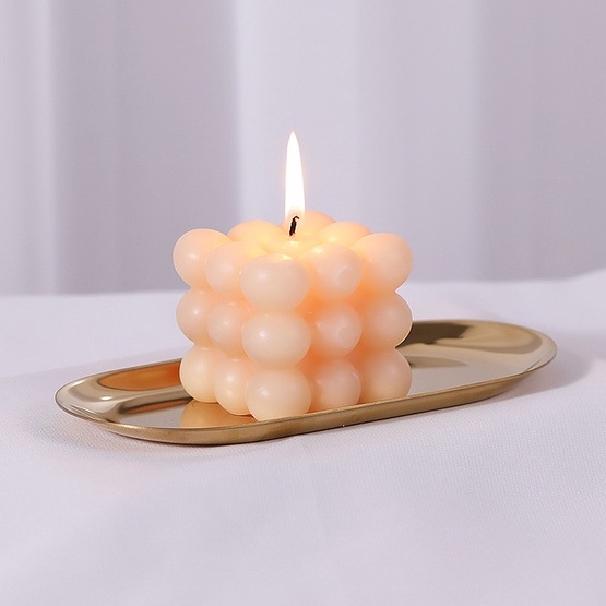 Khuôn Silicon Khối Rubix Làm Nến Handmade