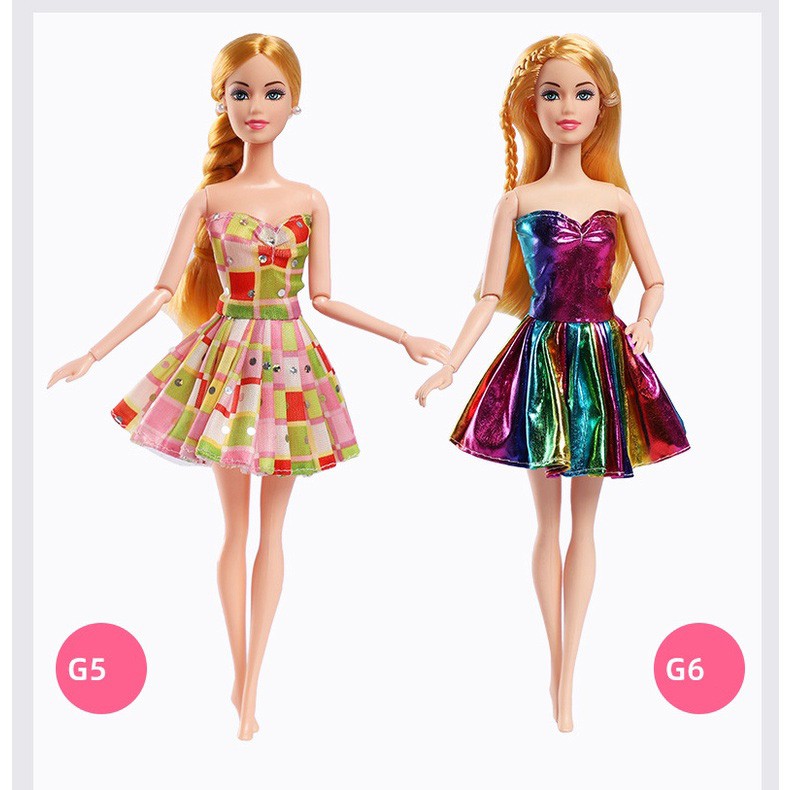 Đầm thời trang xinh xắn đáng yêu cho búp bê Barbie 30cm