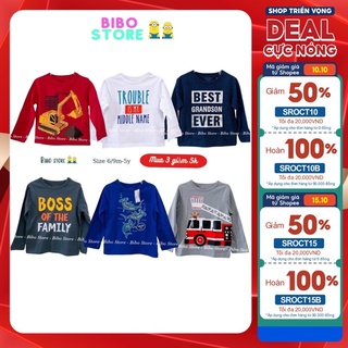 Áo Thun Tay Dài Place Bt vnxk cho bé 6m-5tuổi Bibo store