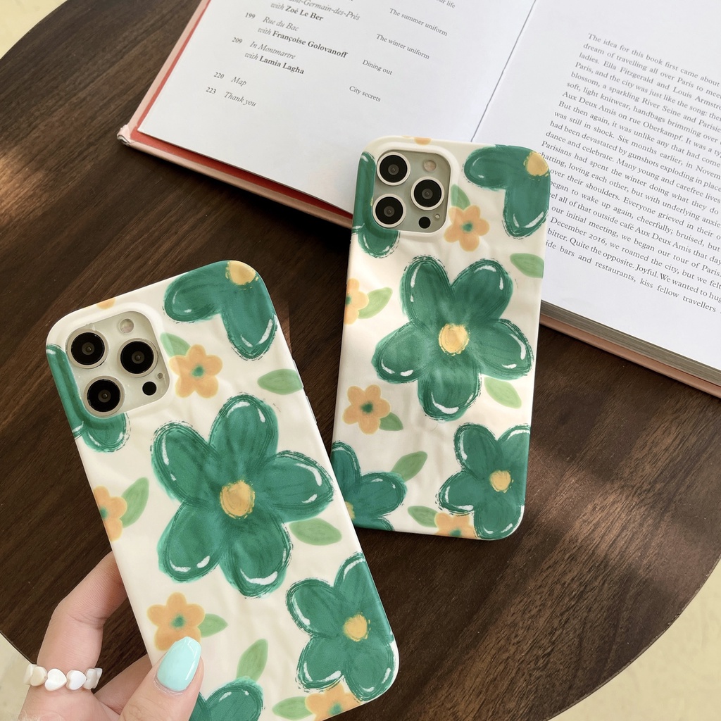 Ốp Điện Thoại Họa Tiết Hoa 3D Thời Trang Chống Sốc