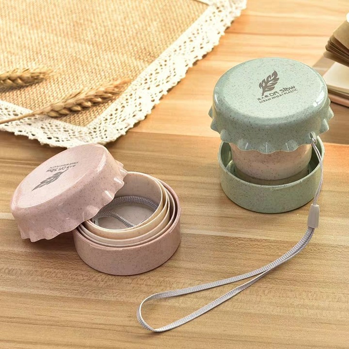 Ly nhựa lúa mạch gấp gọn thông minh sang trọng an toàn