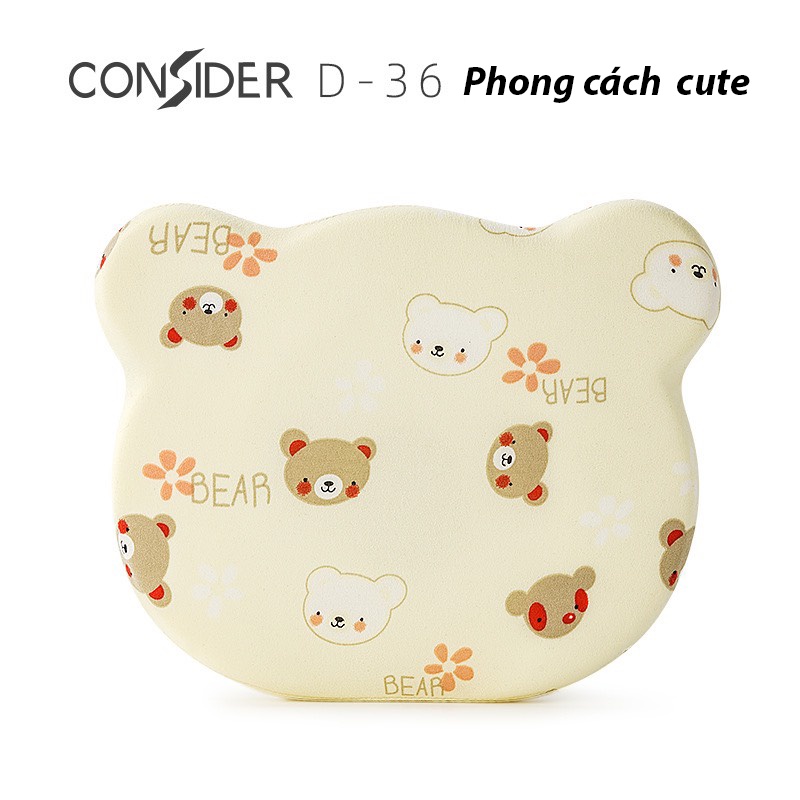 Gối Cao Su Non Cho Bé Sơ Sinh Gối Cho Bé Sơ Sinh Chống Bẹp Đầu Tiêu Chuẩn