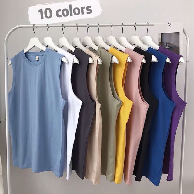 [ORDER] Áo tanktop trơn nam/ nữ (đủ size đến 3XL)