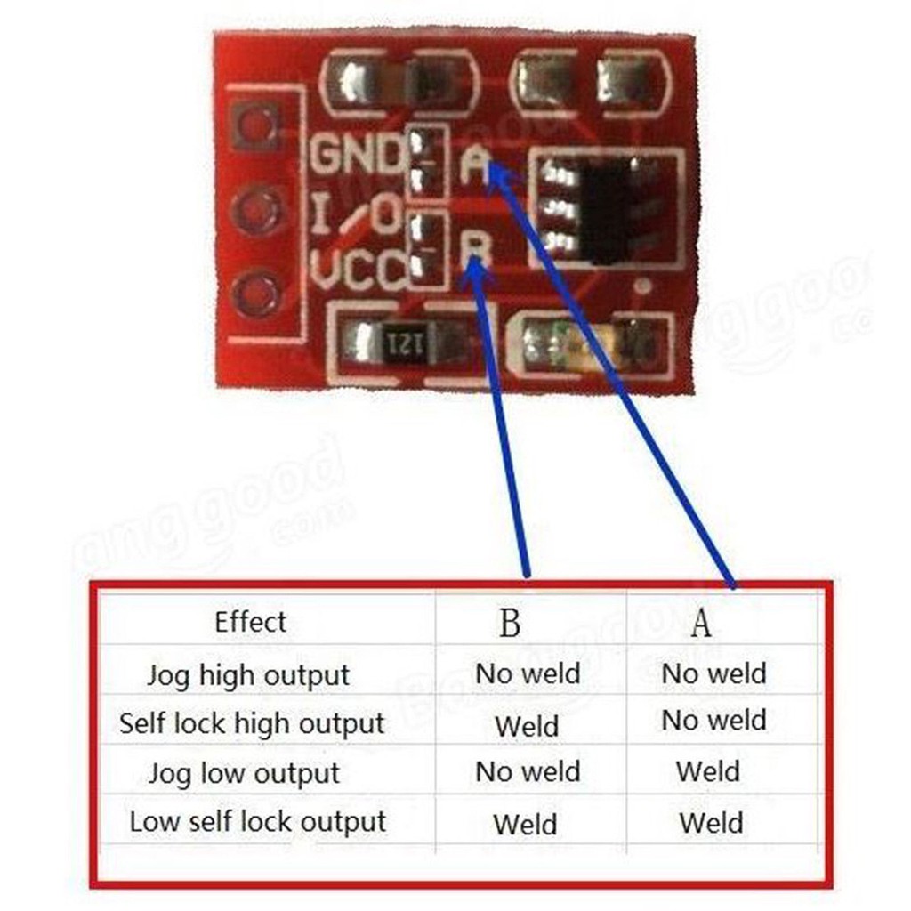 Cảm ứng chạm điện dung TTP223 mini- Tự học Arduino