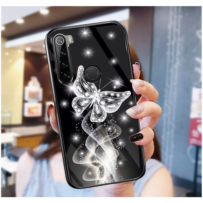 Ốp Lưng XIAOMI REDMI NOTE 8 mặt kính cường lực cao cấp