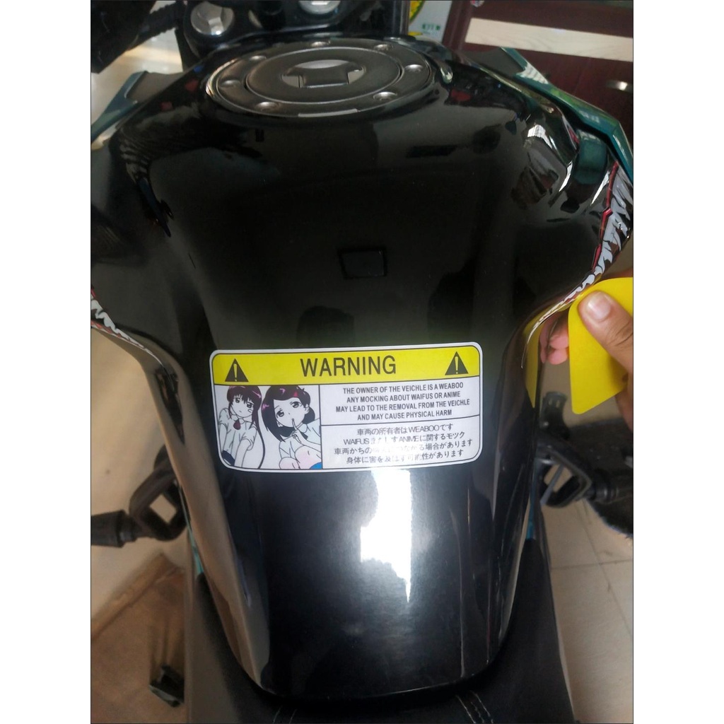 Hai chiều Cô gái Loli Phong cách Nhật Bản Hình dán Xe hơi Tấm che nắng Bàn đạp chào mừng Cảnh báo Decal phản quang Jdm Motocross Xe tay ga Xe hơi Cuộc đua Hình dán trang trí