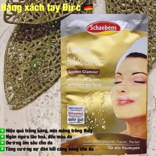 Mặt Nạ Vàng Schaebens Luxus Maske Golden Glamour