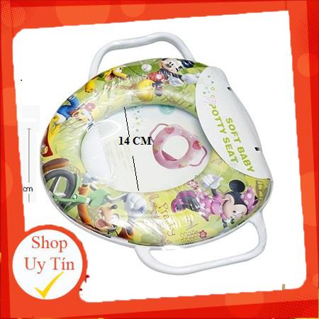 Lót bồn cầu có tay vịn và đệm