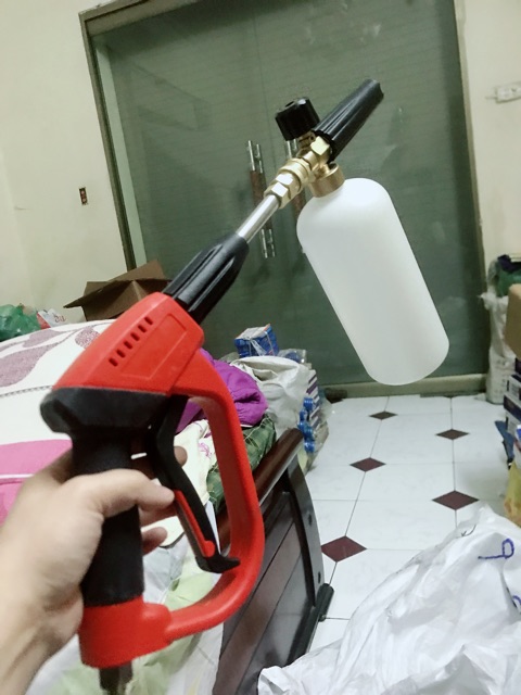 SÚNG CAO ÁP , DÀNH CHO MÁY RỬA XE CAO ÁP , KÈM 1 BÉC XỊT RỬA