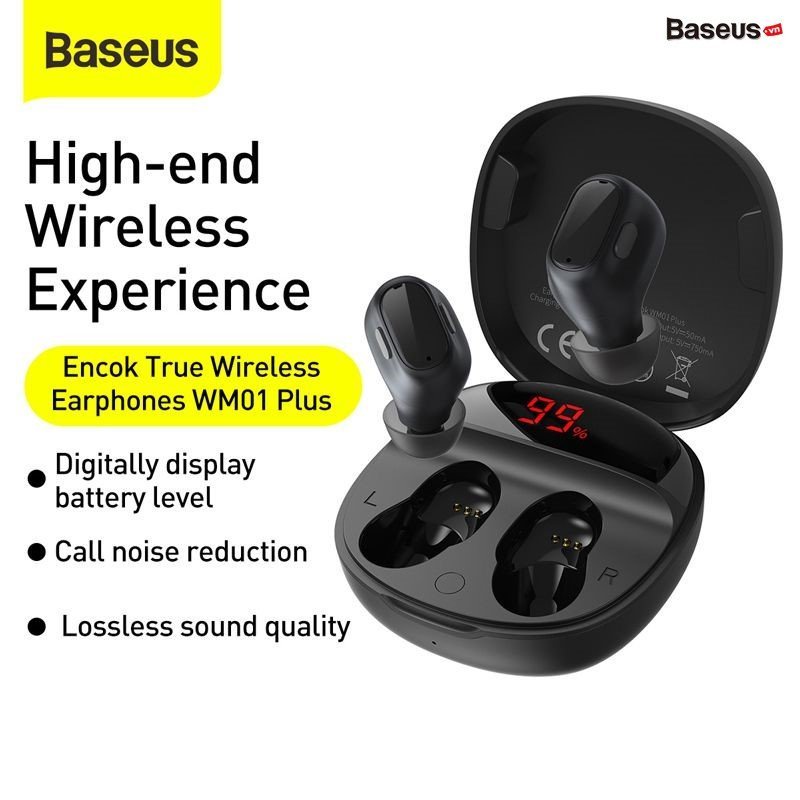 Tai nghe Bluetooth Baseus Encok TWS WM01 & WM01 Plus