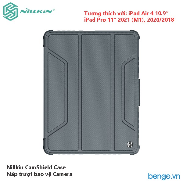 Bao da iPad Air 4 10.9 2020/Pro 11 2020/10.2&quot; 2019/2020/2021 Nillkin Bumper Leather Case Pro Bảo Vệ Camera
