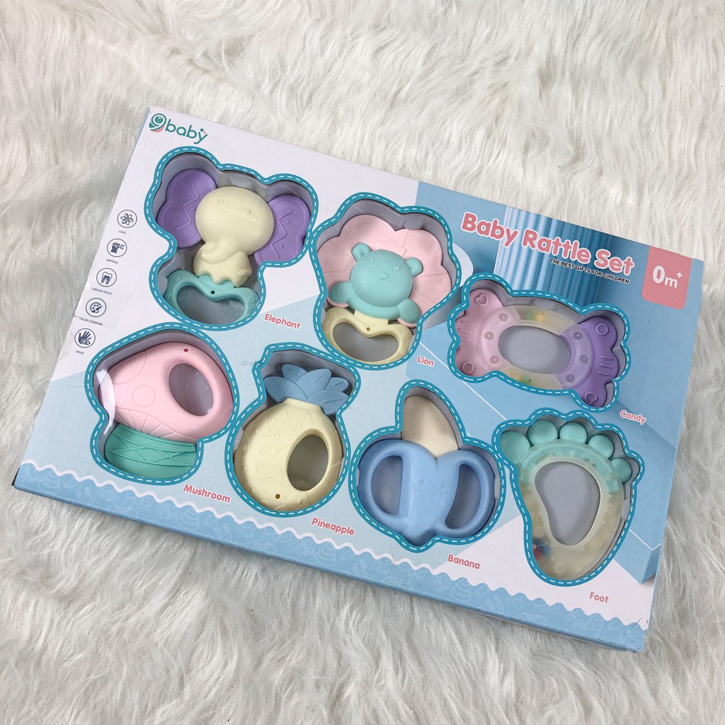 Bộ gặm nướu Baby Rattle Set chính hãng an toàn cho bé