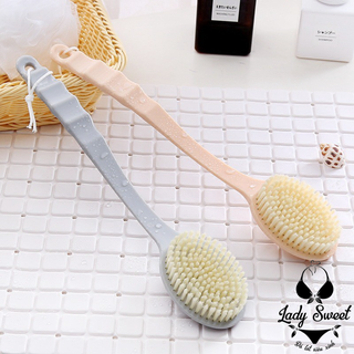 Cọ chà lưng kiêm massage 2 mặt cán dài lông siêu mềm