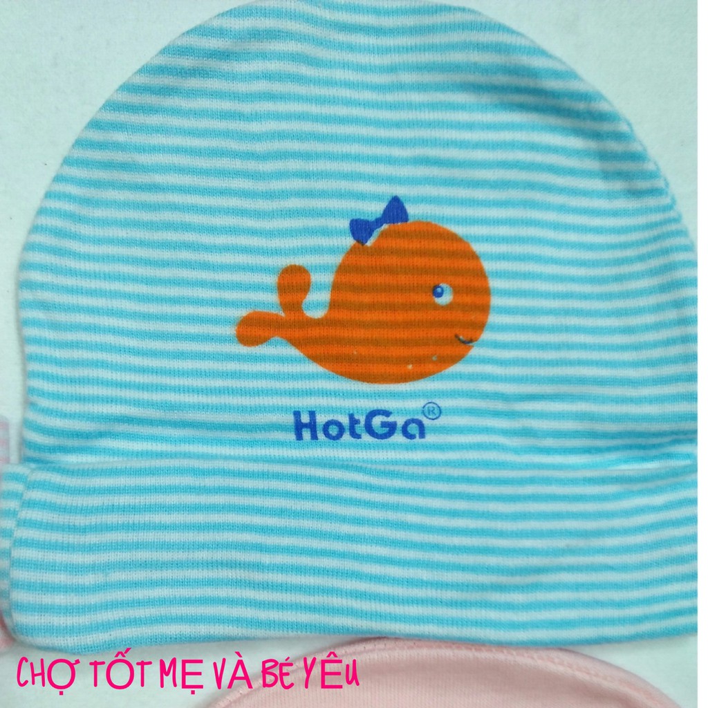 NÓN CHO BÉ SƠ SINH HOTGA COTTON MỀM MẠI CO DÃN TỐT (nón sơ sinh cotton mềm)