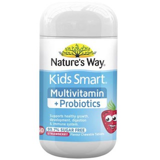 Kids smart multivitamin + probiotics Nature's way 50v