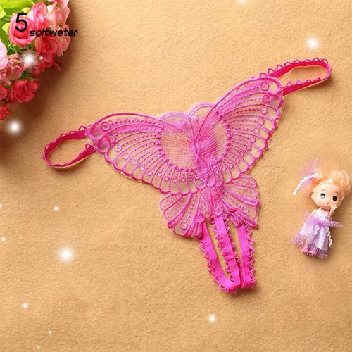 Quần lót lọt khe nữ dạng dây thiết kế hình bướm quyến rũ thời trang