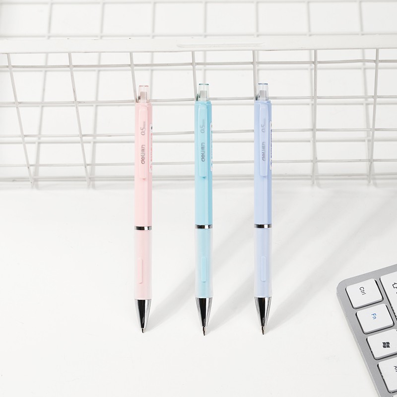 Bút Chì Bấm Bằng Nhựa Nhiều Màu Ngòi 0.5mm 0.7mm