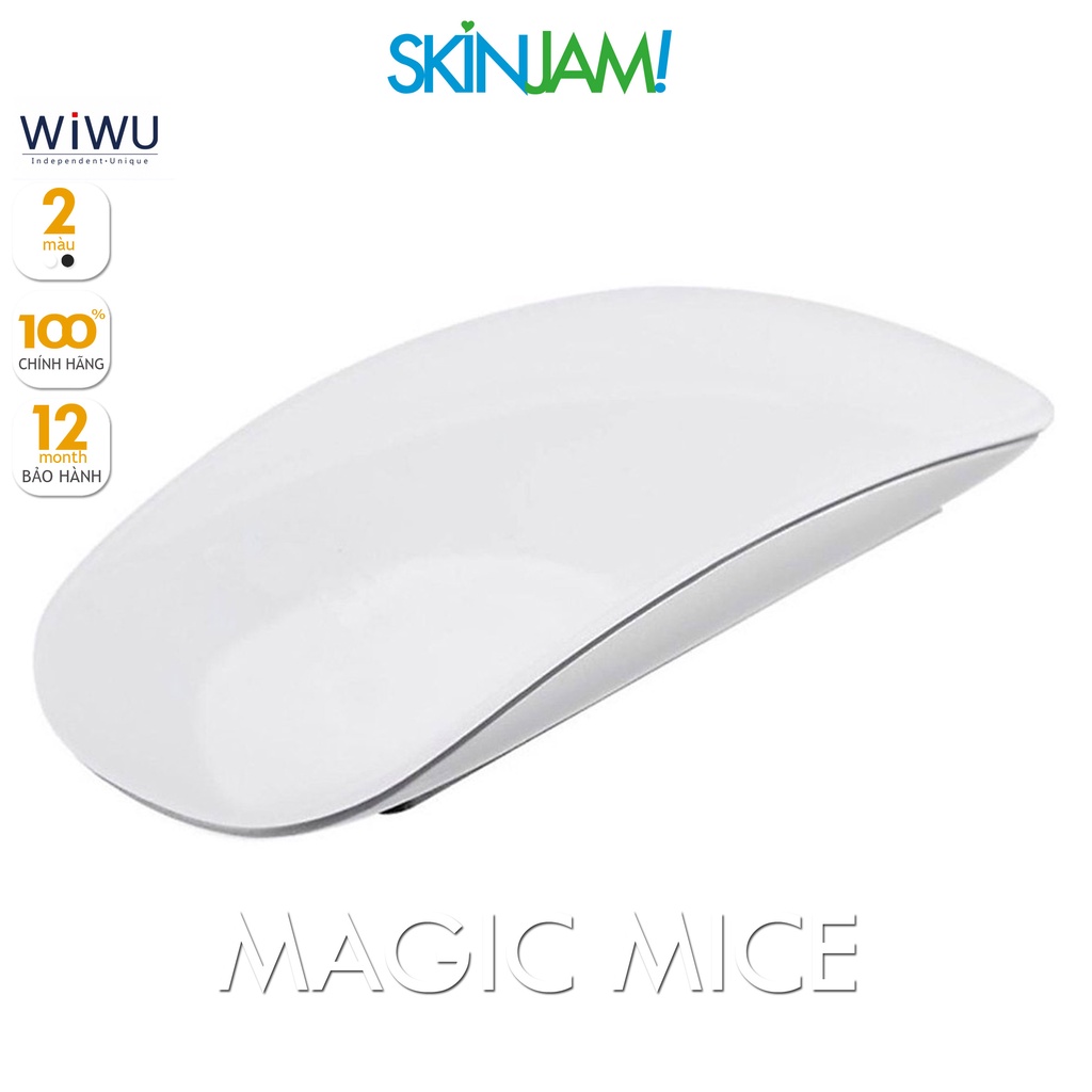 Chuột Bluetooth Wiwu Magic Mice Dành cho Macbook, Máy Tính Bảng, Điện Thoại (Màu Trắng)- Hàng Chính Hãng WIWU
