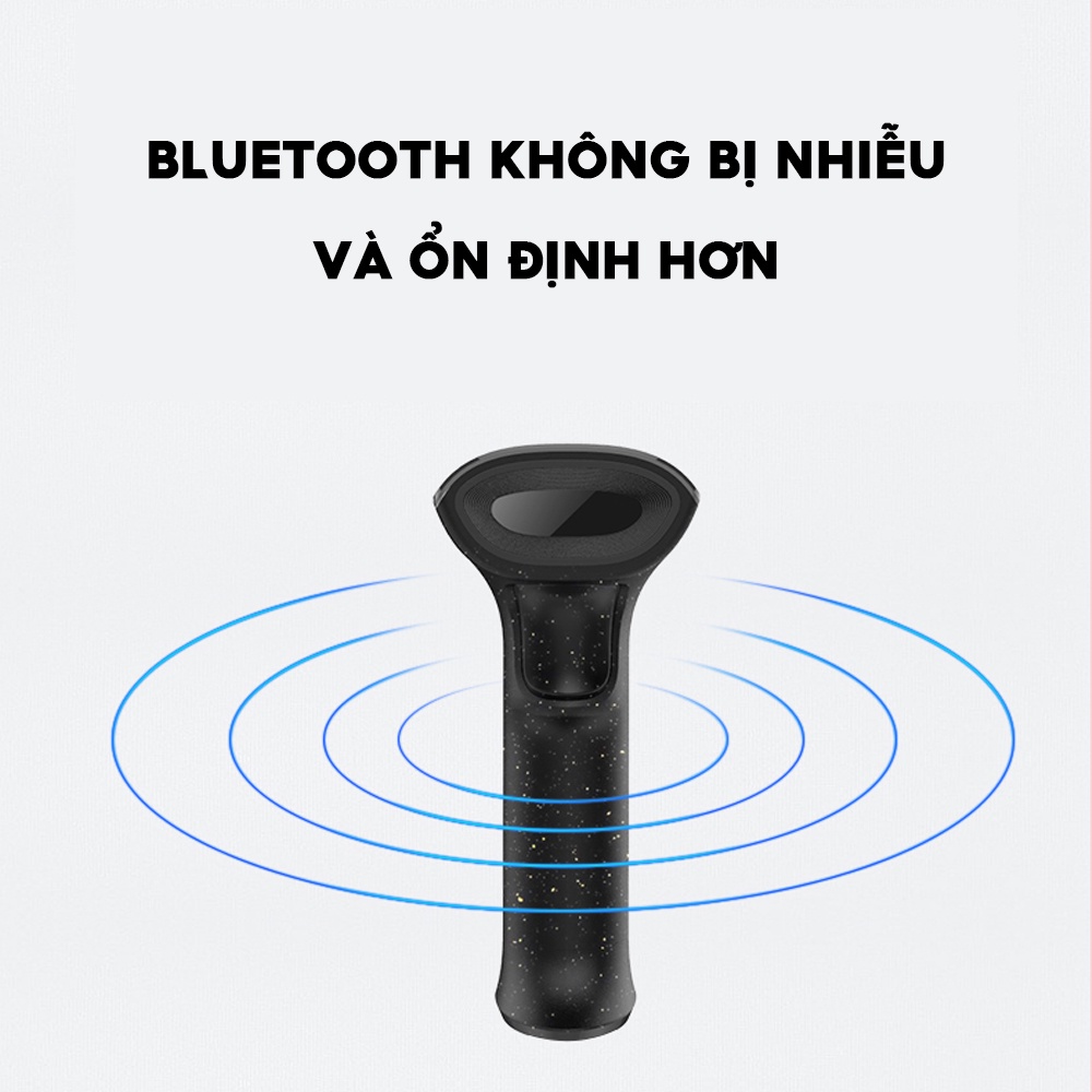 Máy quét mã vạch HAN IN, súng bắn mã vạch Barcode, QR kết nối với máy tính