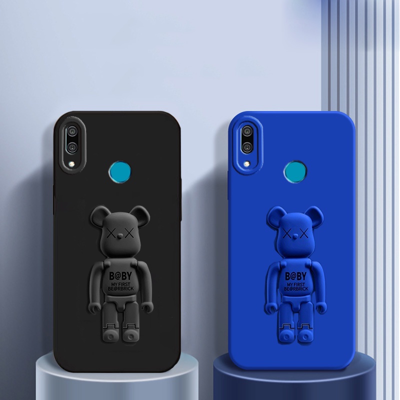 Ốp Điện Thoại Có Giá Đỡ Hình Gấu Hoạt Hình Cho Huawei Y7 Y9 Y6 Prime 2019 Y6S Y6P Y7A P Smart 2021