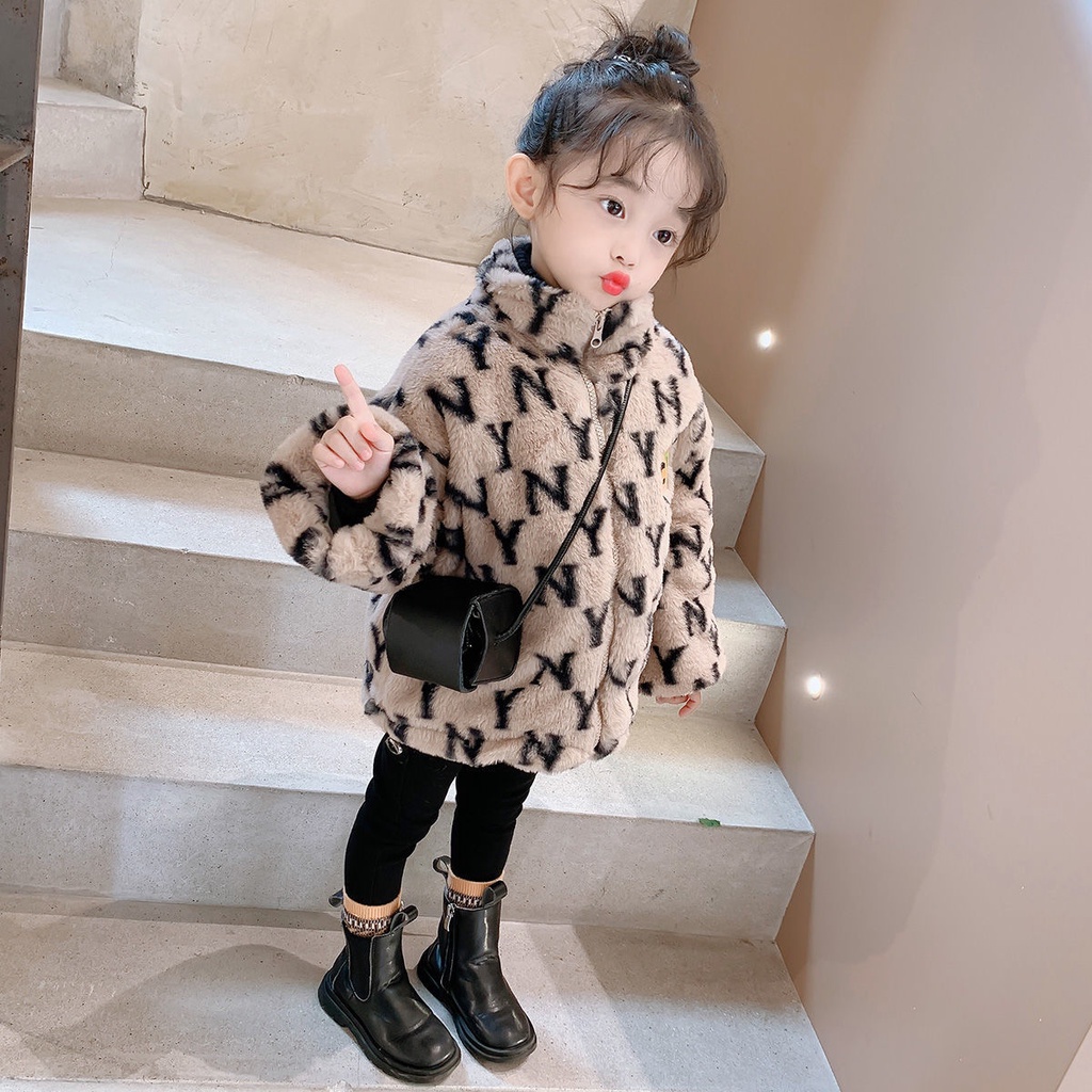 ✻Áo Khoác Cotton Xinh Xắn Dành Cho Bé✻Áo Khoác Chần Bông Dày Dặn In Họa Tiết Da Báo Phong Cách Hàn Quốc Thời Trang Thu Đông Cho Bé Gái