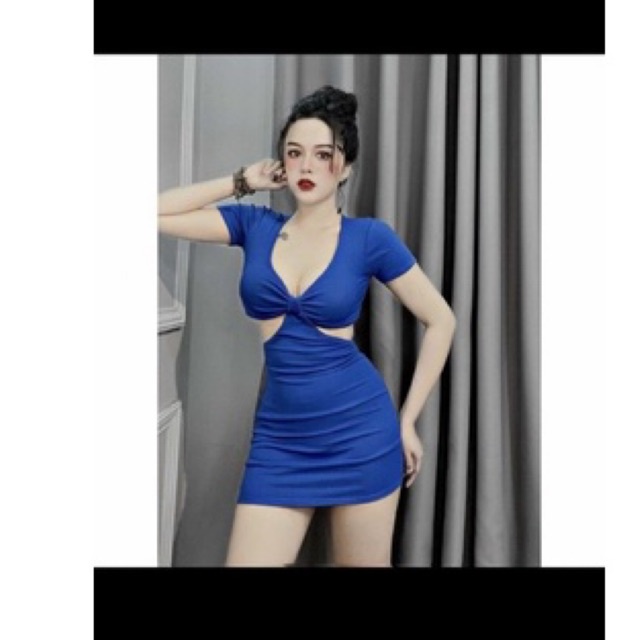 [HOT] Đầm body khoét eo gợi cảm, váy ôm sát tạo nên đường cong gợi cảm DBD001