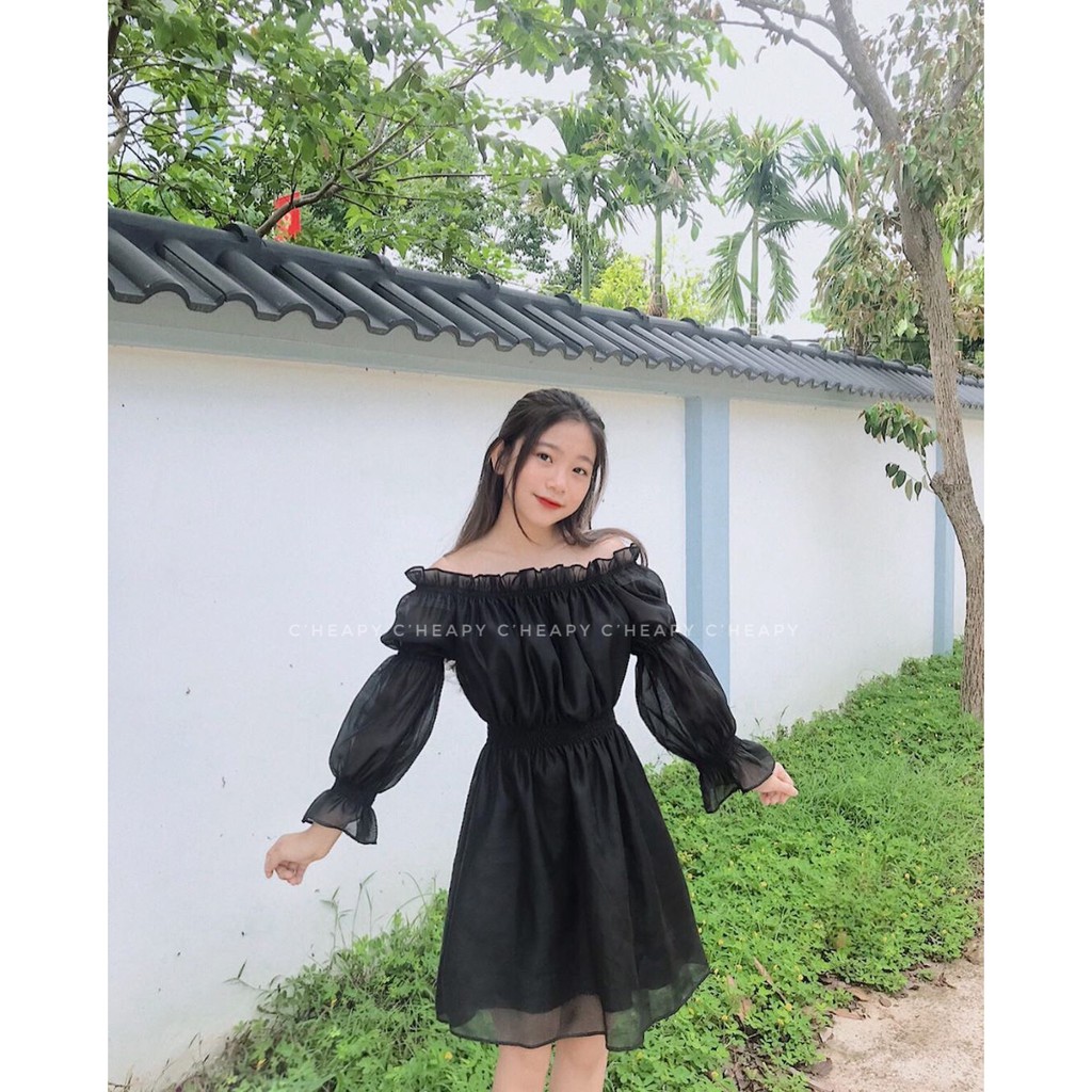 Đầm trễ vai Merry | BigBuy360 - bigbuy360.vn