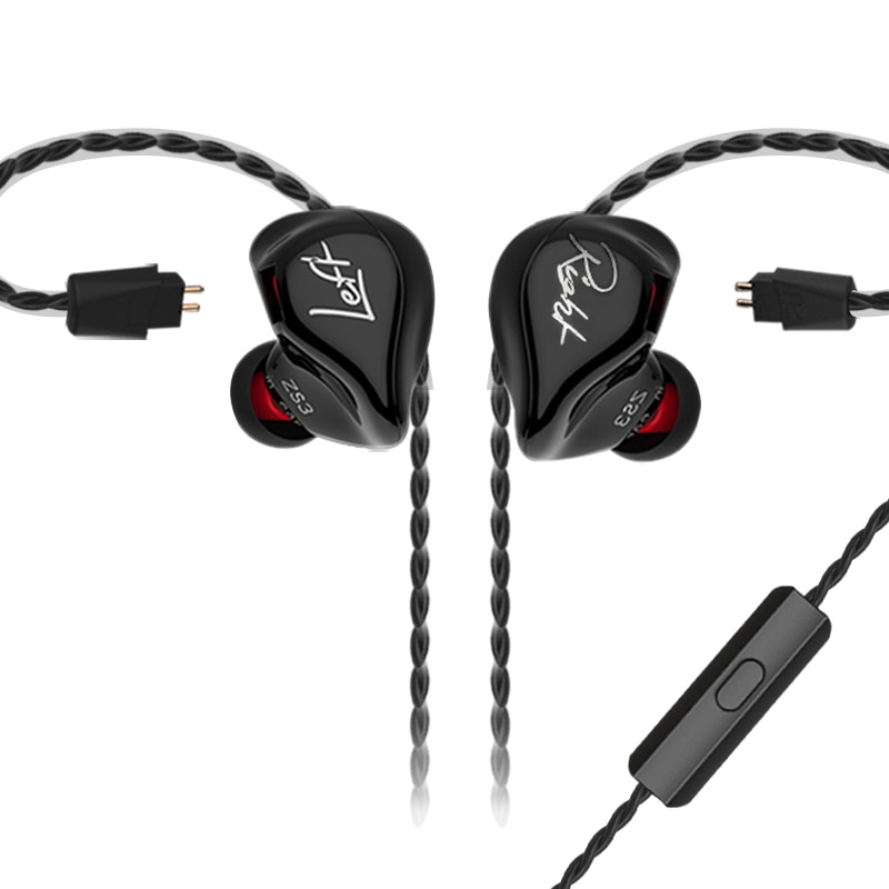 Tai nghe thể thao hifi nhét tai có dây cáp thu gọn KZ ZS3