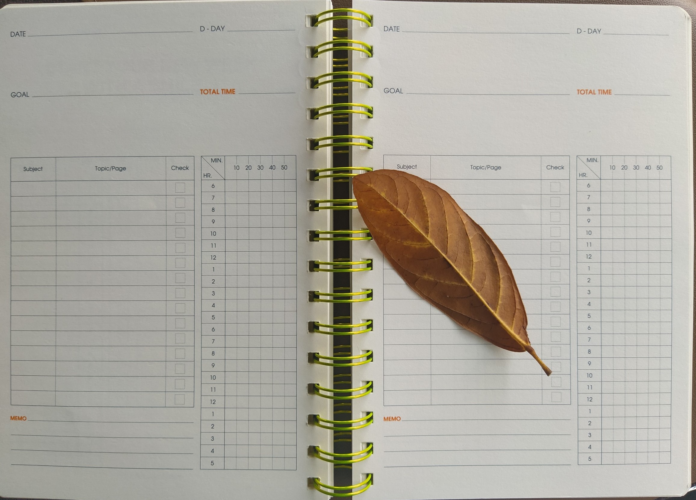 DecorMe Sổ lò xo kép study planner KLONG size A5, sổ kế hoạch ; MS: 946