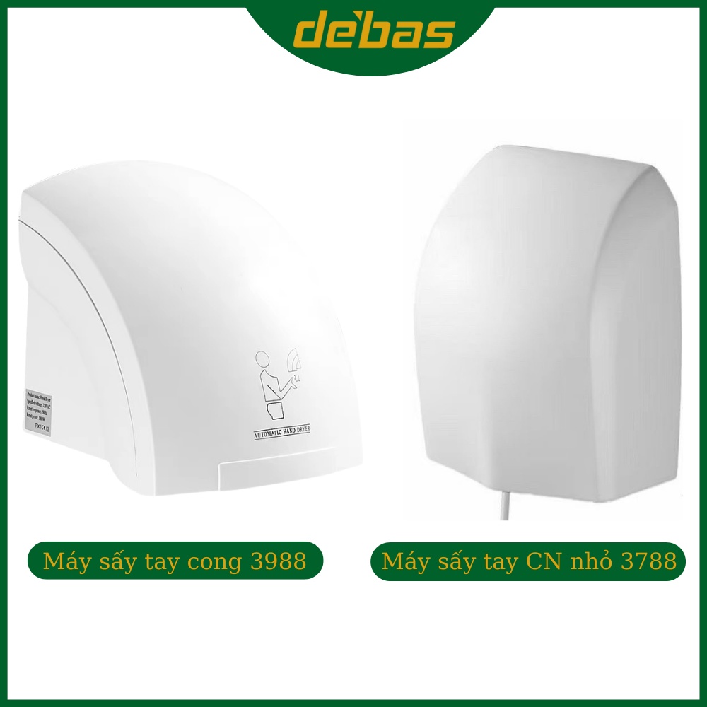 Máy sấy tay kháng khuẩn tự động cảm biến cảm ứng chính hãng cao cấp Debas M3988 M3788