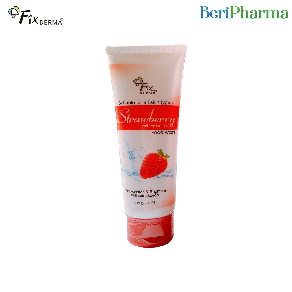 Fixderma Sữa Rửa Mặt Trẻ Hóa Da Strawberry Face Wash 60g