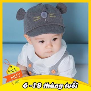Mũ Nón Cho Bé Mũ Lưỡi Trai Mèo Con Cực Đẹp Cho Bé Siêu Dễ Thương HOT Nón Chống Nắng Cho Bé 6-18 tháng