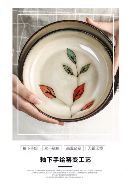 Bộ bát đĩa gia đình phong cách Nhật Bản - Bộ bát đĩa gốm sứ cao cấp