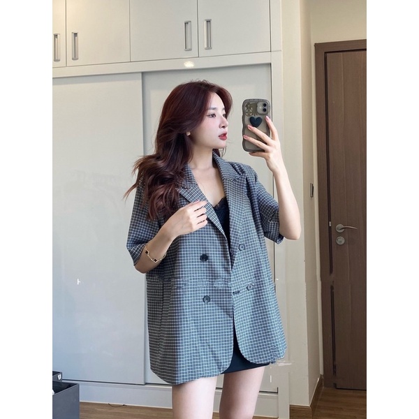 Áo blazer cộc tay