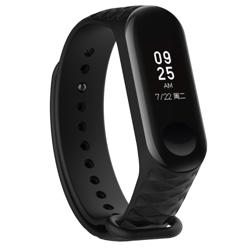 Dây đồng hồ đeo tay thay thế chất liệu silicon cho đồng hồ thông minh Xiaomi MI Band 3