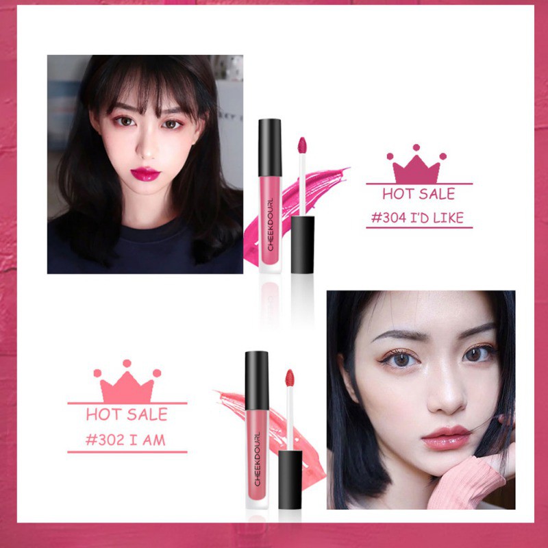 [Hàng mới về] Son kem mềm mịn màu sắc đa dạng dưỡng ẩm môi