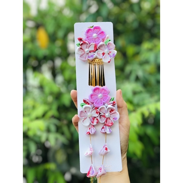 Tag làm tua rua Phụ kiện cổ trang, kẹp tóc Nhật Bản