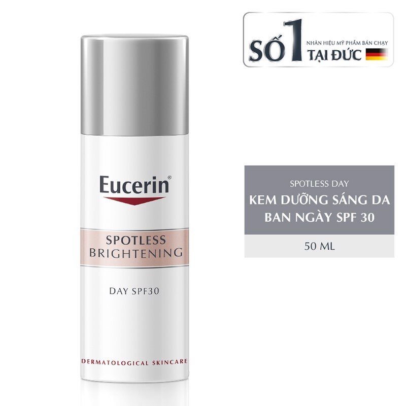 Eucerin UltraWHITE+ SPOTLESS Day Fluid SPF30 Kem Dưỡng Trắng và Mờ Đốm Nâu Ban Ngày (50ml)